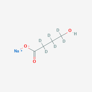 molecular formula C4H7NaO3 B1503792 Sodium 4-hydroxybutyrate-D6 CAS No. 362049-53-4