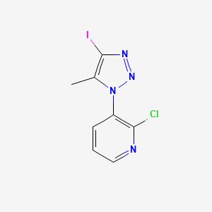 molecular formula C8H6ClIN4 B1503793 1-(2-chloropyridin-3-yl)-5-methyl-4-iodo-1H-[1,2,3]triazole CAS No. 873551-11-2