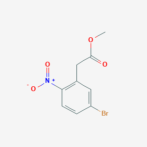 molecular formula C9H8BrNO4 B1503806 Methyl 2-(5-bromo-2-nitrophenyl)acetate CAS No. 189748-25-2