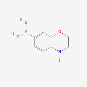 molecular formula C9H12BNO3 B1503808 4-Methyl-3,4-dihydro-2H-1,4-benzoxazin-7-ylboronic acid CAS No. 499769-86-7