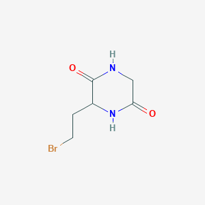 3-(2-Bromoethyl)piperazine-2,5-dione