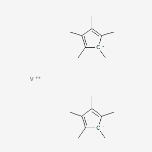 molecular formula C20H30V B1503818 1,2,3,4,5-Pentamethylcyclopenta-1,3-diene;vanadium(2+) 
