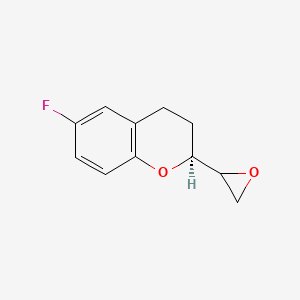 molecular formula C11H11FO2 B1503826 (2S)-6-氟-2-(环氧-2-基)色满 CAS No. 129050-29-9