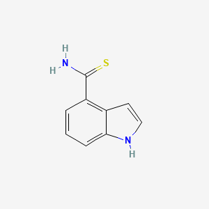molecular formula C9H8N2S B1503841 1H-吲哚-4-羰基硫脲 CAS No. 885272-40-2