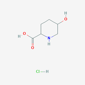 molecular formula C6H12ClNO3 B1503845 5-Hydroxypiperidine-2-carboxylic acid hydrochloride CAS No. 89531-62-4