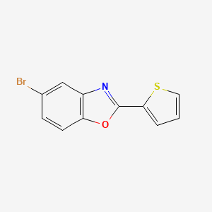 molecular formula C11H6BrNOS B1503855 5-Bromo-2-(2-thienyl)-1,3-benzoxazole CAS No. 915923-09-0