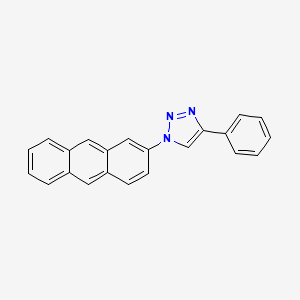 molecular formula C22H15N3 B1503874 1-(2-Anthracenyl)-4-phenyl-1H-[1,2,3]triazole CAS No. 1019335-95-5