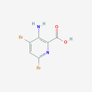 molecular formula C6H4Br2N2O2 B1503881 3-Amino-4,6-dibromo-pyridine-2-carboxylic acid CAS No. 1073182-93-0