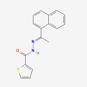 molecular formula C17H14N2OS B15038813 N'-[(1E)-1-(naphthalen-1-yl)ethylidene]thiophene-2-carbohydrazide 