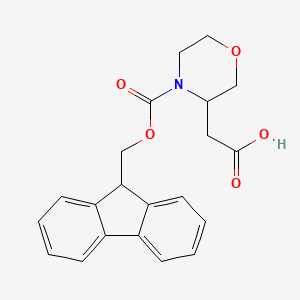 molecular formula C21H21NO5 B1503896 4-Fmoc-3-carboxymethyl-morpholine CAS No. 885273-95-0