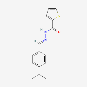 molecular formula C15H16N2OS B15038979 N'-(4-isopropylbenzylidene)-2-thiophenecarbohydrazide 
