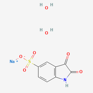molecular formula C8H8NNaO7S B1503913 Isatin-5-sulfonic acid sodium salt dihydrate CAS No. 207399-16-4