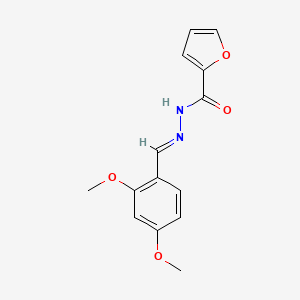 molecular formula C14H14N2O4 B15039376 N'-[(E)-(2,4-dimethoxyphenyl)methylidene]furan-2-carbohydrazide 