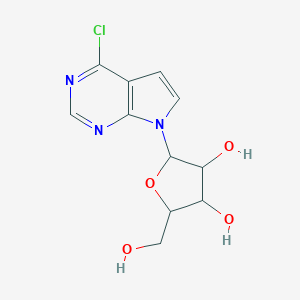 molecular formula C₁₁H₁₂ClN₃O₄ B015040 6-Chloro-7-deazapurine-beta-D-riboside CAS No. 16754-80-6