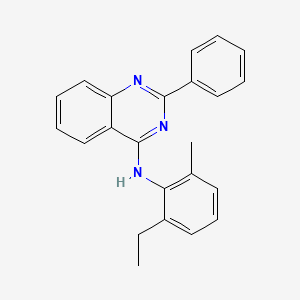molecular formula C23H21N3 B15040048 N-(2-ethyl-6-methylphenyl)-2-phenylquinazolin-4-amine 