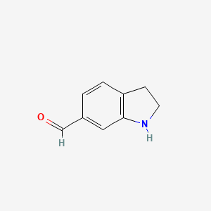 molecular formula C9H9NO B1504013 indoline-6-carbaldehyde CAS No. 1187243-09-9
