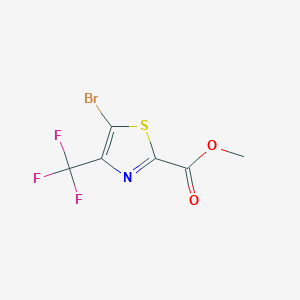 molecular formula C6H3BrF3NO2S B1504064 Methyl 5-bromo-4-(trifluoromethyl)thiazole-2-carboxylate CAS No. 79247-83-9