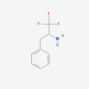 molecular formula C9H10F3N B150407 1,1,1-Trifluoro-3-phenylpropan-2-amine CAS No. 137624-19-2