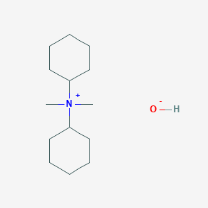 molecular formula C14H29NO B150411 Dicyclohexyl(dimethyl)azanium;hydroxide CAS No. 1010721-92-2