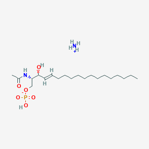 Ammonium (2S,3R,4E)-2-acetamido-3-hydroxyoctadec-4-en-1-yl hydrogen phosphate
