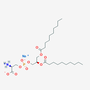 Sodium (2S,8R)-2-azaniumyl-8-(decanoyloxy)-5-oxido-5,11-dioxo-4,6,10-trioxa-5lambda~5~-phosphaicosan-1-oate