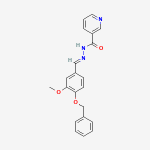 molecular formula C21H19N3O3 B15041341 N'-(4-(Benzyloxy)-3-methoxybenzylidene)nicotinohydrazide 