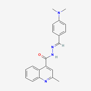 molecular formula C20H20N4O B15041478 N'-{(1E)-[4-(dimethylamino)phenyl]methylene}-2-methylquinoline-4-carbohydrazide 