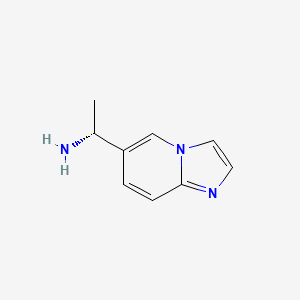 molecular formula C9H12ClN3 B1504171 (R)-1-(Imidazo[1,2-a]pyridin-6-yl)ethanamine CAS No. 1259780-63-6