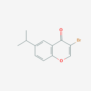 B1504178 3-Bromo-6-(propan-2-yl)-4H-1-benzopyran-4-one CAS No. 288399-51-9