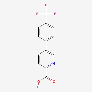 molecular formula C13H8F3NO2 B1504217 5-(4-(Trifluoromethyl)phenyl)picolinic acid CAS No. 762287-48-9