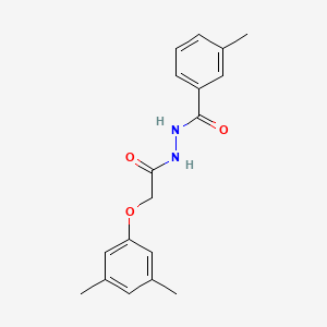 molecular formula C18H20N2O3 B15042345 N'-[(3,5-dimethylphenoxy)acetyl]-3-methylbenzohydrazide 
