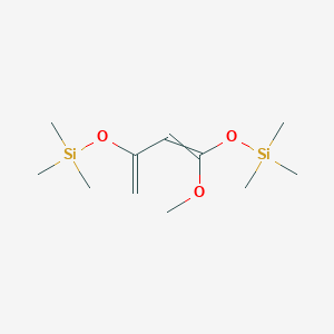 molecular formula C11H24O3Si2 B1504239 (1-Methoxy-3-trimethylsilyloxybuta-1,3-dienoxy)-trimethylsilane CAS No. 67609-52-3