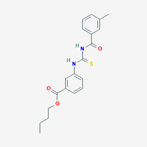 molecular formula C20H22N2O3S B15042518 Butyl 3-({[(3-methylbenzoyl)amino]carbothioyl}amino)benzoate 