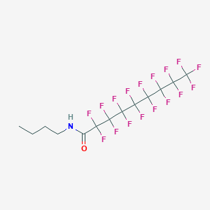 molecular formula C13H10F17NO B15042618 N-butyl-2,2,3,3,4,4,5,5,6,6,7,7,8,8,9,9,9-heptadecafluorononanamide CAS No. 73602-42-3