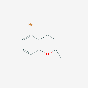 molecular formula C11H13BrO B1504264 5-Bromo-2,2-dimethylchroman CAS No. 263903-19-1