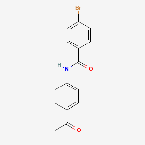 molecular formula C15H12BrNO2 B15042718 N-(4-Acetylphenyl)-4-bromobenzamide 