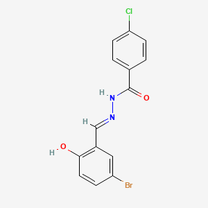 molecular formula C14H10BrClN2O2 B15042807 N'-(5-bromo-2-hydroxybenzylidene)-4-chlorobenzohydrazide CAS No. 41377-47-3