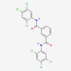 molecular formula C20H10Cl6N2O2 B15042974 N,N'-bis(2,4,5-trichlorophenyl)benzene-1,3-dicarboxamide 