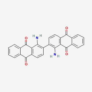 molecular formula C28H16N2O4 B1504299 1,1'-Diamino-2,2'-bianthraquinone CAS No. 6546-50-5