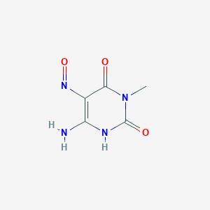 molecular formula C5H6N4O3 B015043 6-Amino-5-nitroso-3-methyluracil CAS No. 61033-04-3