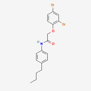molecular formula C18H19Br2NO2 B15043046 N-(4-butylphenyl)-2-(2,4-dibromophenoxy)acetamide 