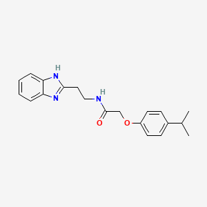 molecular formula C20H23N3O2 B15043093 N-[2-(1H-Benzoimidazol-2-yl)-ethyl]-2-(4-isopropyl-phenoxy)-acetamide 