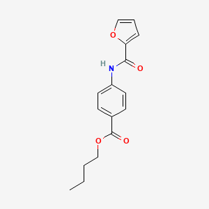 molecular formula C16H17NO4 B15043329 Butyl 4-[(furan-2-ylcarbonyl)amino]benzoate 