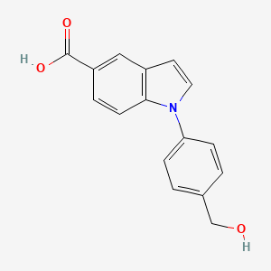 1-(4-Hydroxymethylphenyl)-1H-indole-5-carboxylic acid