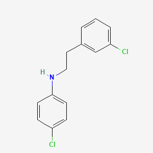 molecular formula C14H13Cl2N B1504344 (4-Chloro-phenyl)-[2-(3-chloro-phenyl)-ethyl]-amine CAS No. 885270-35-9
