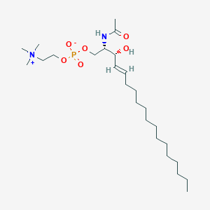 (2S,3R,4E)-2-Acetamido-3-hydroxyoctadec-4-en-1-yl 2-(trimethylazaniumyl)ethyl phosphate
