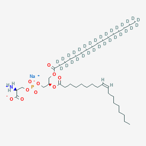 molecular formula C40H75NNaO10P B1504372 sodium;(2S)-2-azaniumyl-3-[[(2R)-3-(2,2,3,3,4,4,5,5,6,6,7,7,8,8,9,9,10,10,11,11,12,12,13,13,14,14,15,15,16,16,16-hentriacontadeuteriohexadecanoyloxy)-2-[(Z)-octadec-9-enoyl]oxypropoxy]-oxidophosphoryl]oxypropanoate CAS No. 327178-96-1