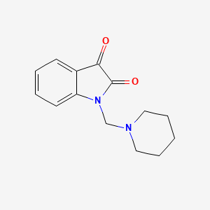 molecular formula C14H16N2O2 B15043725 1-Piperidin-1-ylmethyl-1H-indole-2,3-dione CAS No. 13129-69-6