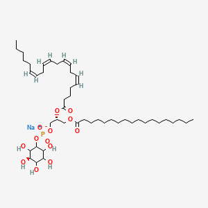 Sodium (2R)-2-{[(5Z,8Z,11Z,14Z)-icosa-5,8,11,14-tetraenoyl]oxy}-3-(octadecanoyloxy)propyl (3R)-2,3,4,5,6-pentahydroxycyclohexyl phosphate