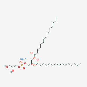 molecular formula C36H71NaO10P B1504377 Sodium (2R)-2,3-bis(pentadecanoyloxy)propyl 2,3-dihydroxypropyl phosphate CAS No. 322647-32-5